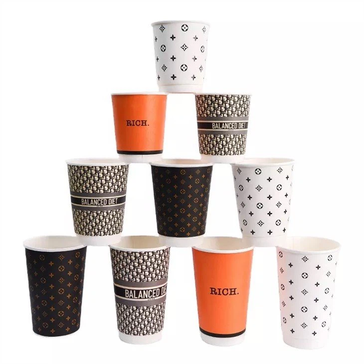 double wall coffee hot cups